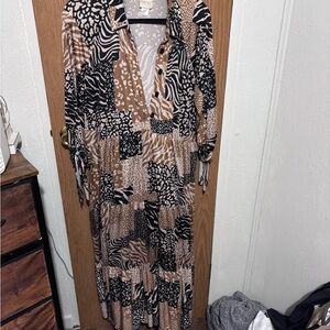 Animal Print Maxi Dress